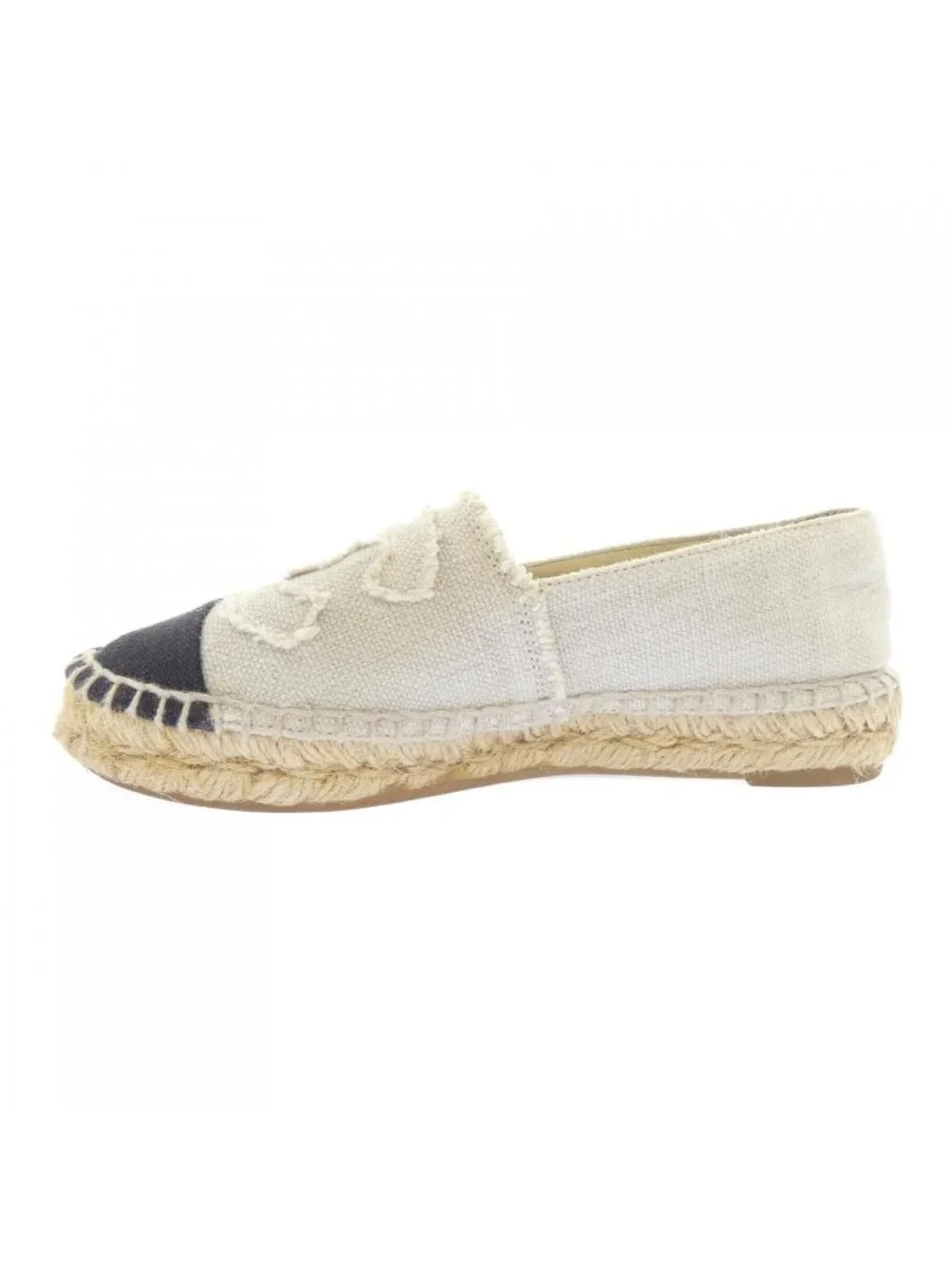 Chanel Espadrilles Shoes Black